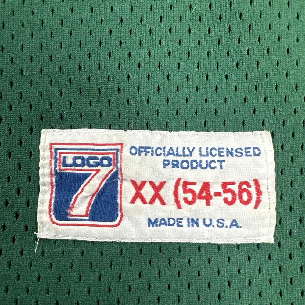 VTG 90s Logo 7 Michigan State Football Jersey #35 Men XX 54-56 Green Made in USA - Picture 2 of 16